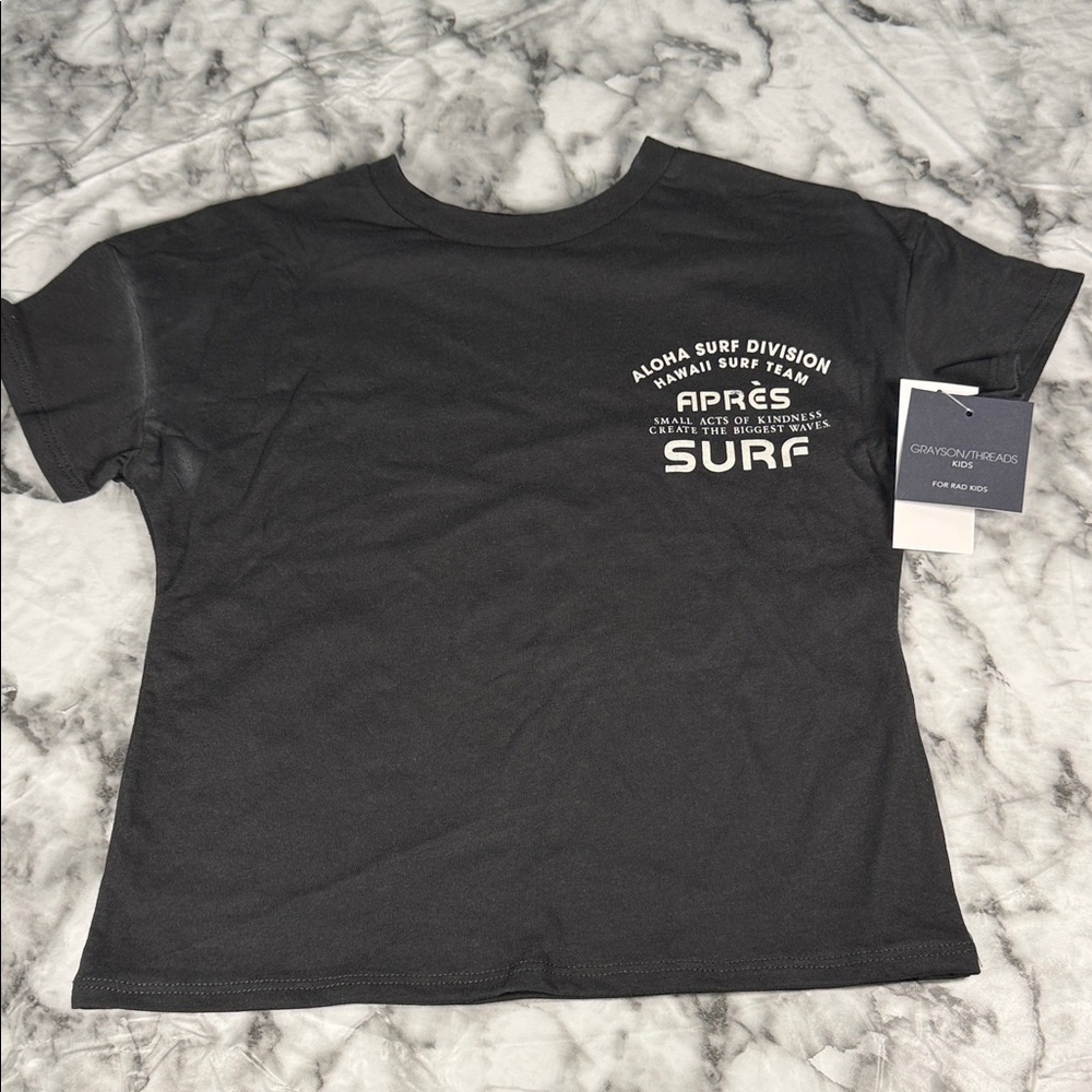 Grayson Threads Black Short Sleeve Surf Graphic Tee